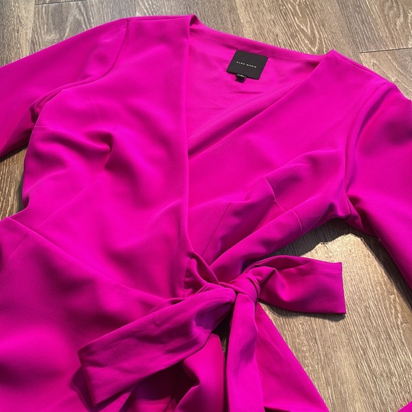 Barbiecore Barbie Pink Wrap Dress - Picture 3 of 3